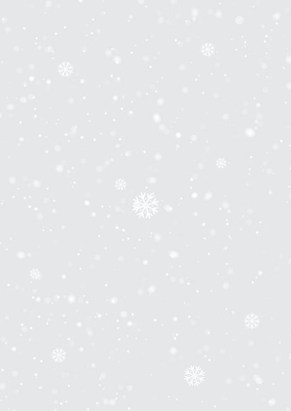 Weihnachtskarte Winterlandschaft international Firma Rückseite