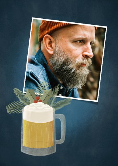 Weihnachtskarte 'Wonderful time for a beer' 2