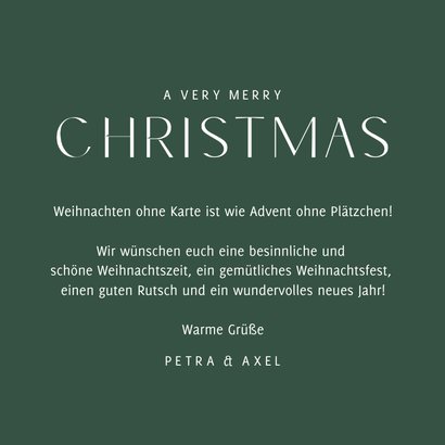 Weihnachtskarte Zweig mit Beeren 'Christmas' 3