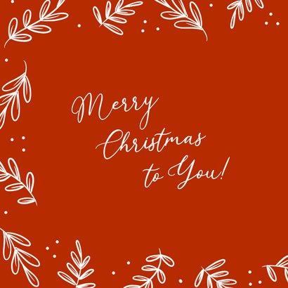 Weihnachtskarte Zweige 'Thank You' Mitarbeiter 2