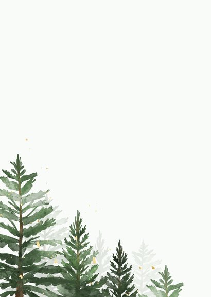 Winter Hochzeit Karte Trauzeugin fragen Tannenbäume 2