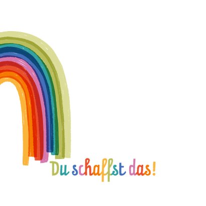 Zuversichtskarte Sturm und Regenbogen 2