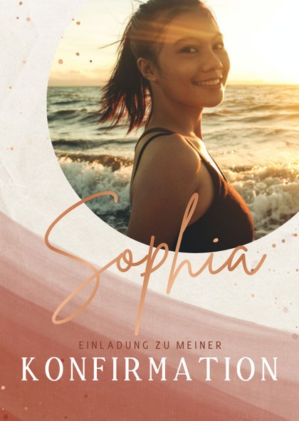 Einladungskarten zur Konfirmation online gestalten | Send a Smile