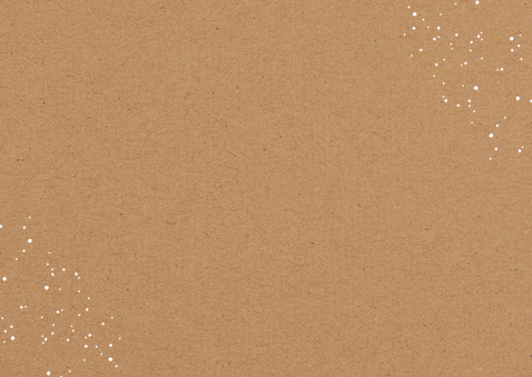 Geburtskarte Fotocollage Kraftpapier & Name Golddruck Rückseite