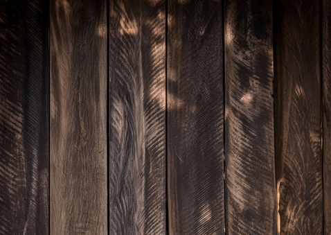 Jubiläumskarte Fotocollage Holzoptik 5. Hochzeitstag Rückseite