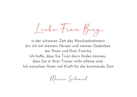 Beileidskarte Naturfoto Beerenzweig auf Holz 3