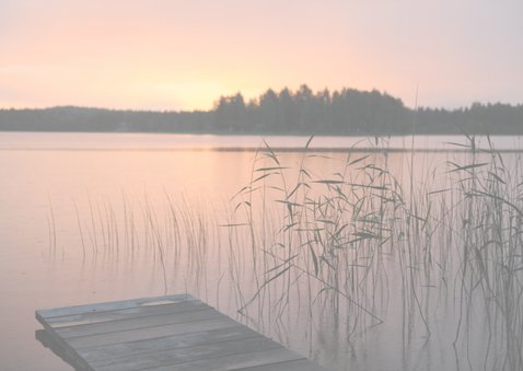 Beileidskarte See mit Sonnenuntergang 2