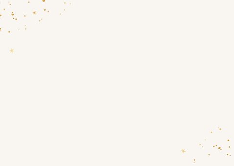 Christliche Foto-Weihnachtskarte goldene Schleife Rückseite