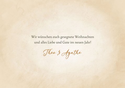 Christliche Weihnachtskarte 'Ehre sei Gott' 3