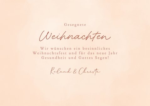 Christliche Weihnachtskarte Engel leuchtender Stern 3