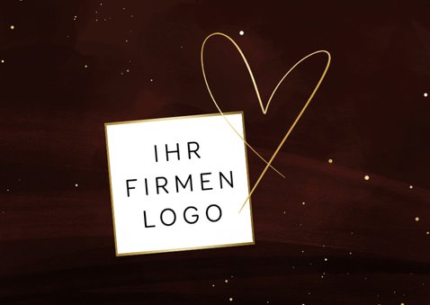 Dankeskarte Englisch Kollege Abschied Goldherz 2