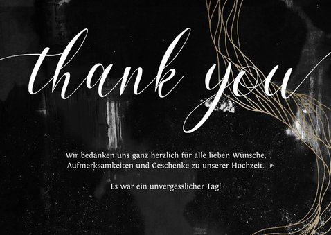 Dankeskarte Hochzeit Fotocollage elegant-industriell 3