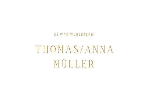 Dankeskarte Hochzeit Goldschrift minimalistisch 2