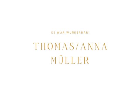 Dankeskarte Hochzeit Goldschrift minimalistisch 2