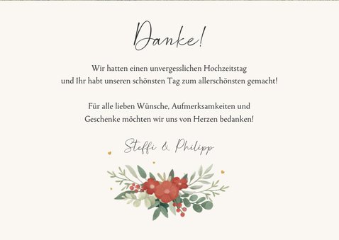 Dankeskarte Trachtenhochzeit Bilderreihe 3