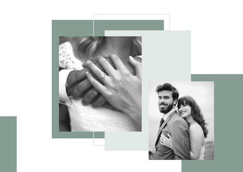 Danksagung Hochzeit Design abstrakt Fotocollage 2