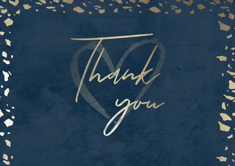 Danksagung Hochzeitstag Fotos & Goldkonfetti 2