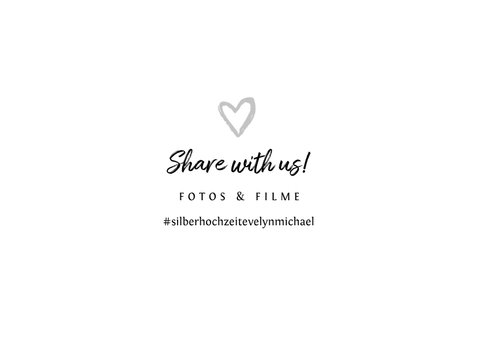 Danksagungskarte Hochzeitstag Foto in Herz 2