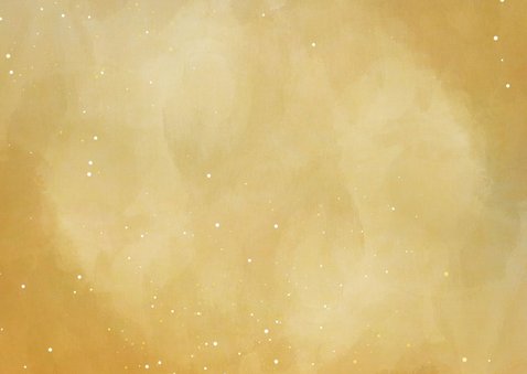 Doppelkarte A6 Aquarell Gold quer Falz links Rückseite