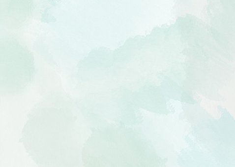 Doppelkarte A6 Querformat Aquarell grün Falz oben blanko Rückseite