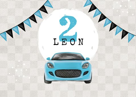 Einladung 2. Kindergeburtstag Autos und Foto 2