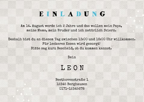 Einladung 2. Kindergeburtstag Autos und Foto 3