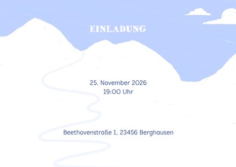 Einladung Après-Ski Feier mit Hand-Lettering 2