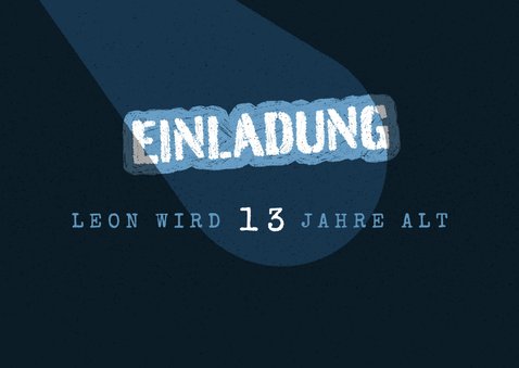 Einladung Escape Room Party - Labyrinth 13. Geburtstag 2