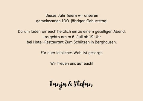 Einladung Gemeinsam Gut aussehen 100 3