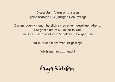 Einladung Gemeinsam Gut aussehen 110 3