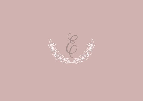 Einladung Taufe klassisch rosé eigenes Foto 2