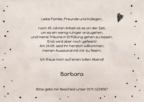 Einladung Träume gehen nie in Rente 3