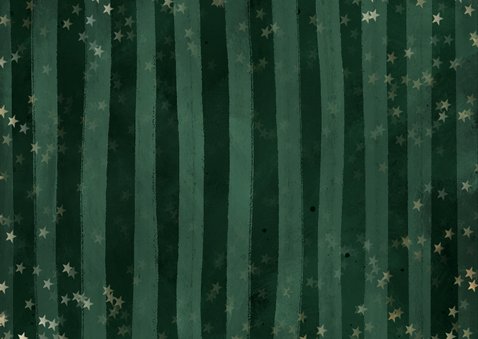 Einladung Weihnachtsfeier grün gestreift Rückseite