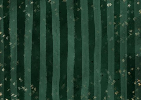 Einladung Weihnachtsfeier grün gestreift Rückseite