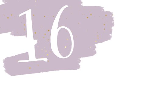 Einladung zum 16. Geburtstag lila Hintergrund mit Foto 2