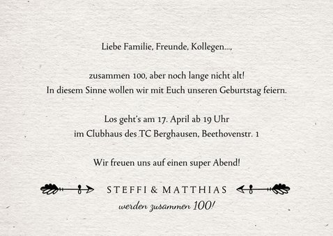 Einladung zum Doppelgeburtstag Retro für zwei Send a Smile
