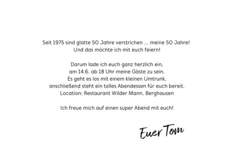 Einladung zum Geburtstag 1975 Jahrgang 3