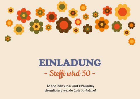 Einladung zum Geburtstag Seventies 1976 2