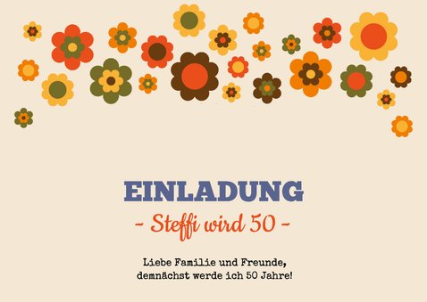 Einladung zum Geburtstag Seventies 1976 2