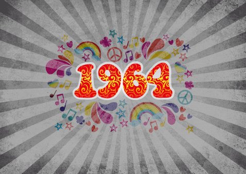 Einladung zum Geburtstag Sixties 1964 2