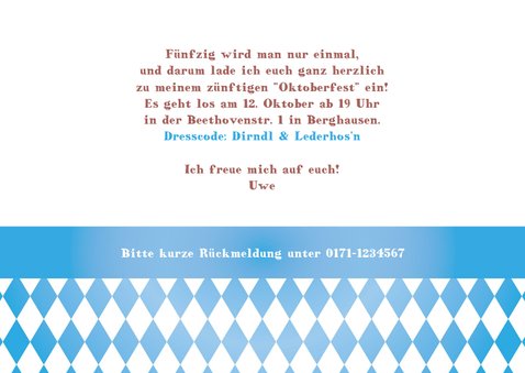 Einladung zum Oktoberfest in Blau-Weiß 3