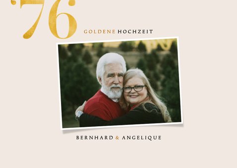 Einladung zur goldenen Hochzeit Fotos 1976-2026 2