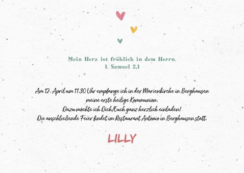 Einladung zur Kommunion Foto & Wegweiser 2