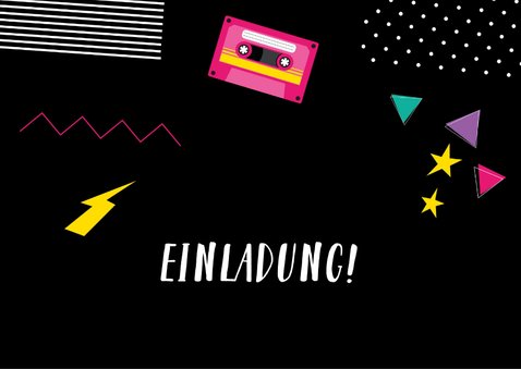 Einladung zur Mottoparty Eighties 1981 2