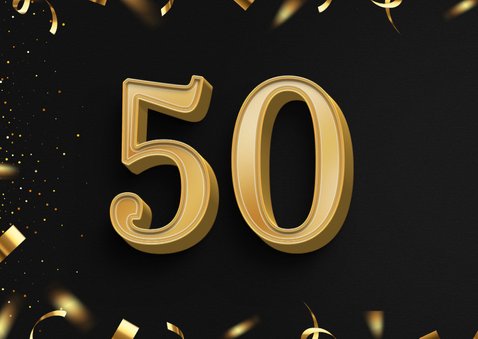 Einladungskarte 'Cheers to 50 years' mit Fotos 2
