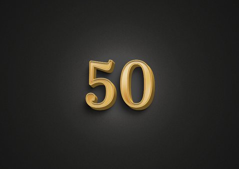 Einladungskarte 'Cheers to 50 years' mit Fotos Rückseite