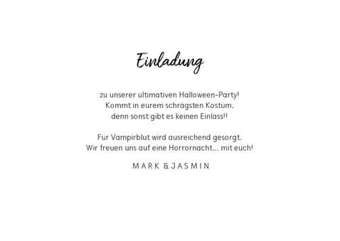 Einladungskarte Happy Halloween 3