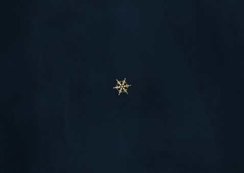 Einladungskarte Weihnachtsfeier Firma blau Schneekristall Rückseite