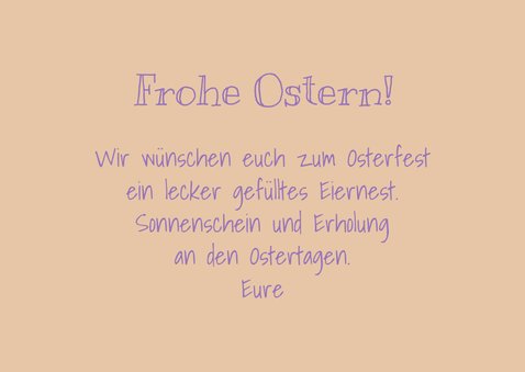FairTrade Ostergrußkarte mit bemaltem Osterei 3
