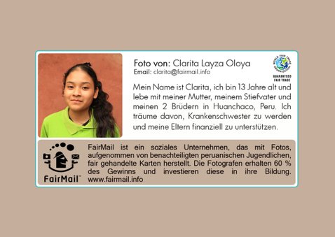 FairTrade Weihnachtskarte gefalteter Papierstern 2